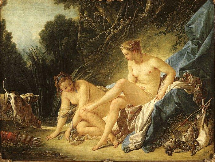 Francois Boucher Diana Leaving her Bath